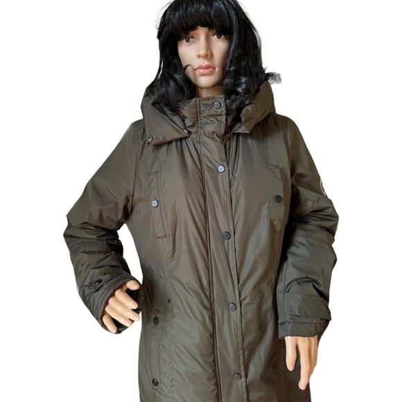 Madden Girl Juniors' Hooded Faux-Fur-Trim Parka- Size medium - Picture 15 of 15